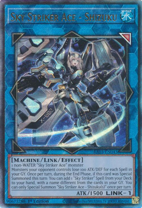 Sky Striker Ace - Shizuku (UTR) [RA03-EN043] Prismatic Ultimate Rare | Clutch Gaming