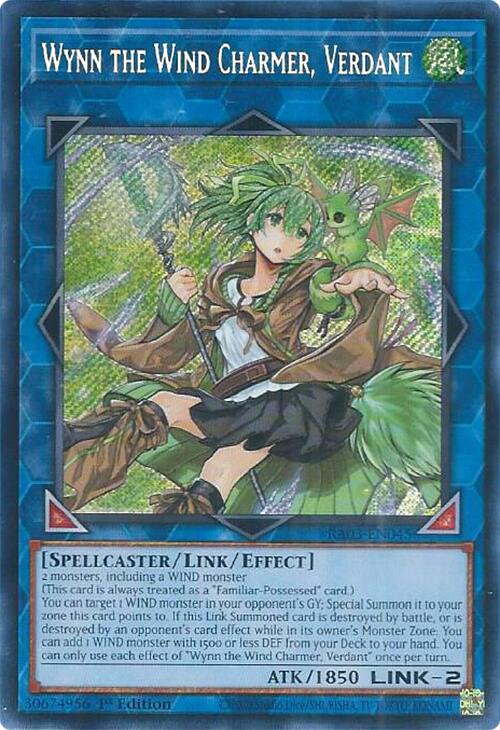 Wynn the Wind Charmer, Verdant (Secret Rare) [RA03-EN045] Secret Rare | Clutch Gaming