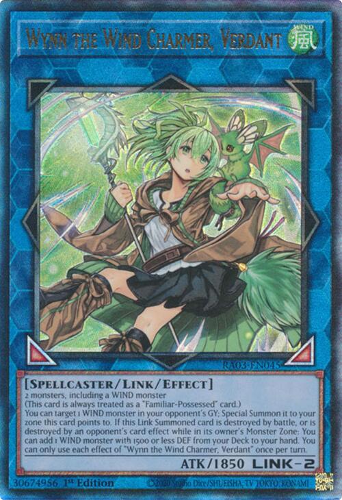 Wynn the Wind Charmer, Verdant (UTR) [RA03-EN045] Prismatic Ultimate Rare | Clutch Gaming