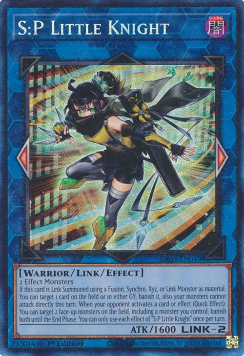 S:P Little Knight (CR) [RA03-EN049] Prismatic Collector's Rare | Clutch Gaming