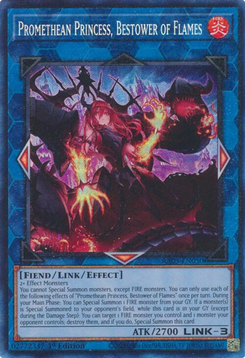 Promethean Princess, Bestower of Flames (CR) [RA03-EN050] Prismatic Collector's Rare | Clutch Gaming