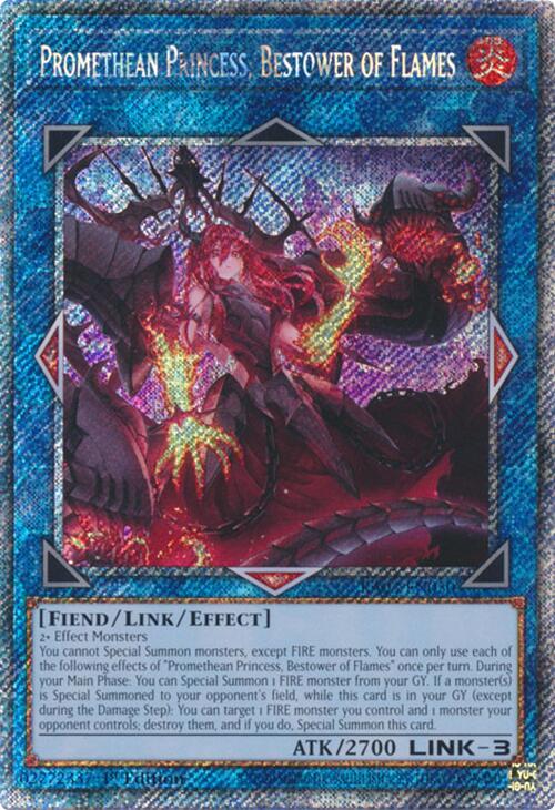 Promethean Princess, Bestower of Flames (Platinum Secret Rare) [RA03-EN050] Platinum Secret Rare | Clutch Gaming