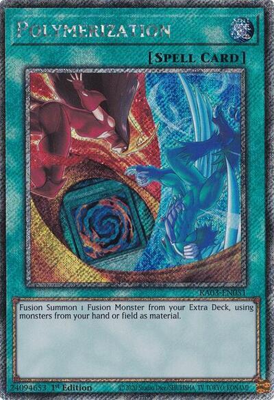 Polymerization (Platinum Secret Rare) [RA03-EN051] Platinum Secret Rare | Clutch Gaming