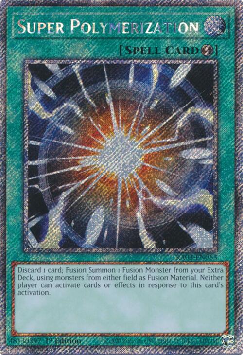Super Polymerization (Platinum Secret Rare) [RA03-EN053] Platinum Secret Rare | Clutch Gaming