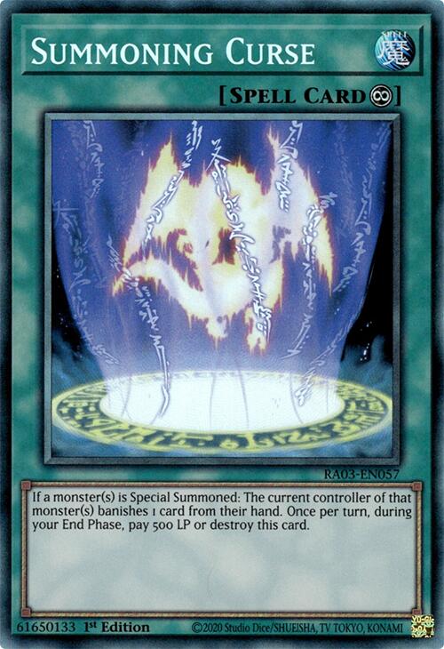 Summoning Curse (CR) [RA03-EN057] Prismatic Collector's Rare | Clutch Gaming