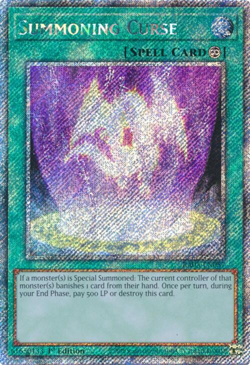 Summoning Curse (Platinum Secret Rare) [RA03-EN057] Platinum Secret Rare | Clutch Gaming