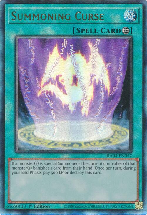 Summoning Curse (UTR) [RA03-EN057] Prismatic Ultimate Rare | Clutch Gaming