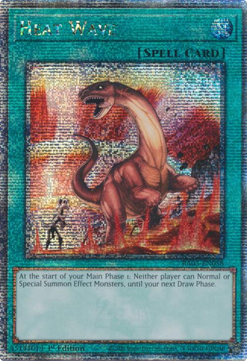 Heat Wave (Quarter Century Secret Rare) [RA03-EN058] Quarter Century Secret Rare | Clutch Gaming