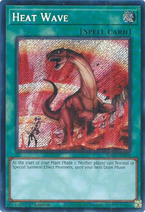 Heat Wave (Secret Rare) [RA03-EN058] Secret Rare | Clutch Gaming