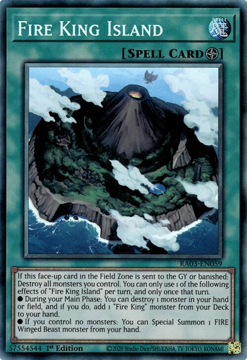 Fire King Island (CR) [RA03-EN059] Prismatic Collector's Rare | Clutch Gaming