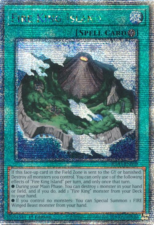 Fire King Island (Quarter Century Secret Rare) [RA03-EN059] Quarter Century Secret Rare | Clutch Gaming