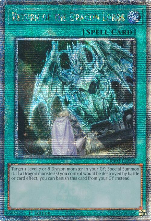 Return of the Dragon Lords (Quarter Century Secret Rare) [RA03-EN060] Quarter Century Secret Rare | Clutch Gaming