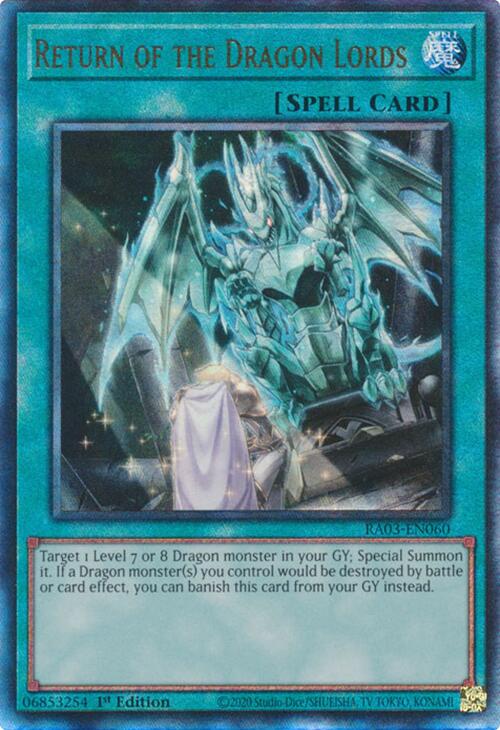 Return of the Dragon Lords (UTR) [RA03-EN060] Prismatic Ultimate Rare | Clutch Gaming