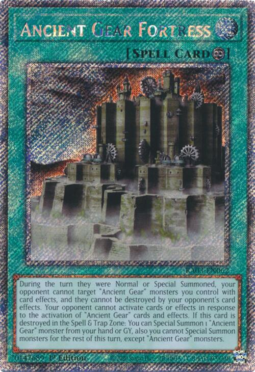 Ancient Gear Fortress (Platinum Secret Rare) [RA03-EN062] Platinum Secret Rare | Clutch Gaming