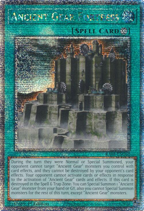 Ancient Gear Fortress (Quarter Century Secret Rare) [RA03-EN062] Quarter Century Secret Rare | Clutch Gaming