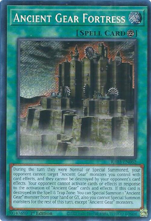 Ancient Gear Fortress (Secret Rare) [RA03-EN062] Secret Rare | Clutch Gaming