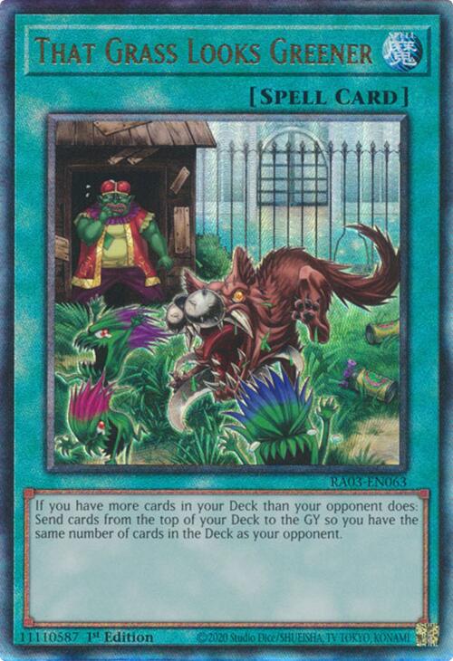 That Grass Looks Greener (UTR) [RA03-EN063] Prismatic Ultimate Rare | Clutch Gaming