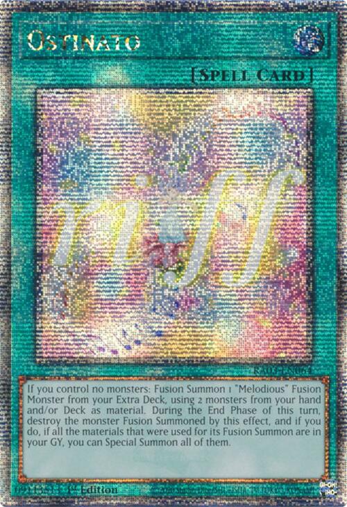 Ostinato (Quarter Century Secret Rare) [RA03-EN064] Quarter Century Secret Rare | Clutch Gaming