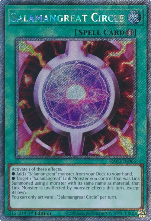 Salamangreat Circle (Platinum Secret Rare) [RA03-EN066] Platinum Secret Rare | Clutch Gaming