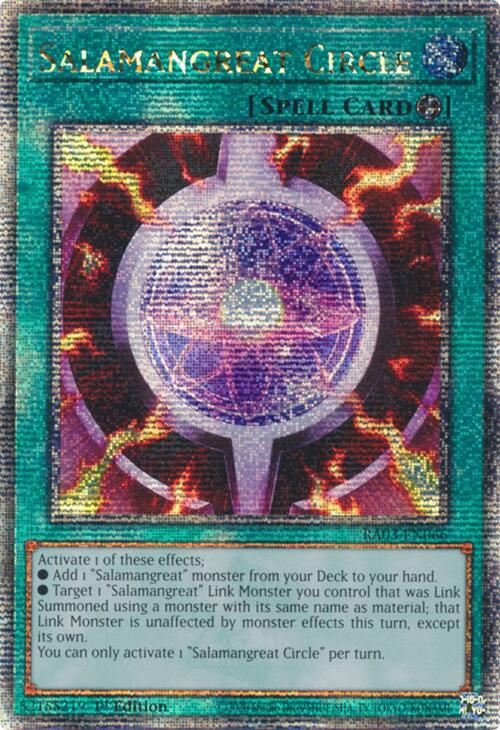 Salamangreat Circle (Quarter Century Secret Rare) [RA03-EN066] Quarter Century Secret Rare | Clutch Gaming