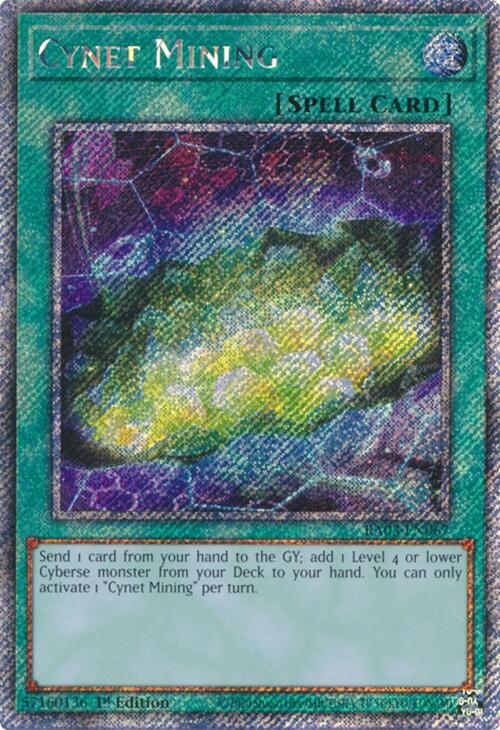 Cynet Mining (Platinum Secret Rare) [RA03-EN067] Platinum Secret Rare | Clutch Gaming