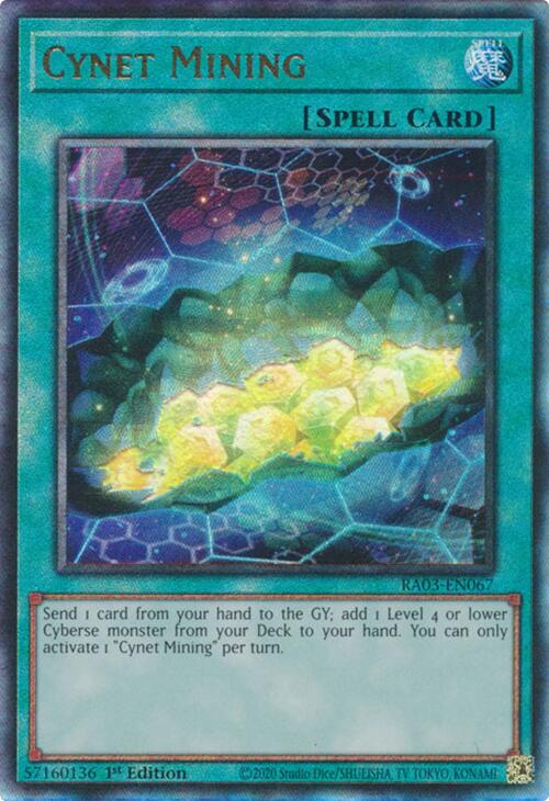 Cynet Mining (UTR) [RA03-EN067] Prismatic Ultimate Rare | Clutch Gaming