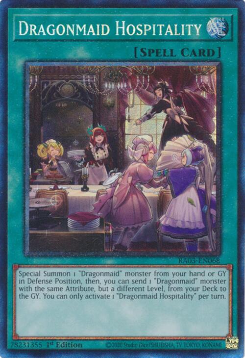 Dragonmaid Hospitality (CR) [RA03-EN068] Prismatic Collector's Rare | Clutch Gaming