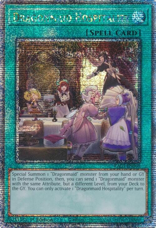 Dragonmaid Hospitality (Quarter Century Secret Rare) [RA03-EN068] Quarter Century Secret Rare | Clutch Gaming