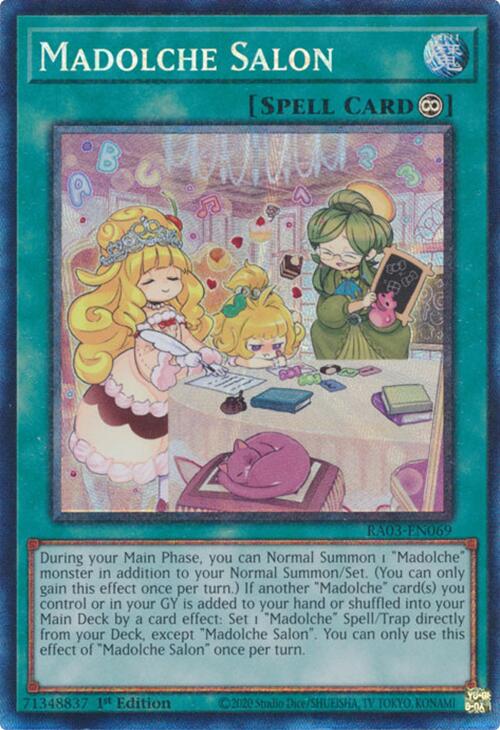 Madolche Salon (CR) [RA03-EN069] Prismatic Collector's Rare | Clutch Gaming