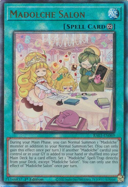 Madolche Salon (UTR) [RA03-EN069] Prismatic Ultimate Rare | Clutch Gaming