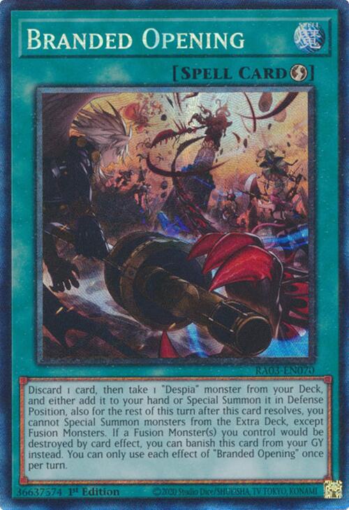 Branded Opening (CR) [RA03-EN070] Prismatic Collector's Rare | Clutch Gaming