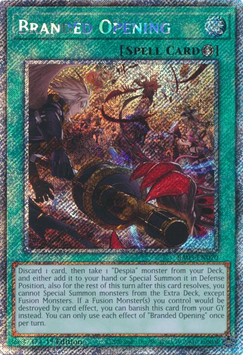 Branded Opening (Platinum Secret Rare) [RA03-EN070] Platinum Secret Rare | Clutch Gaming