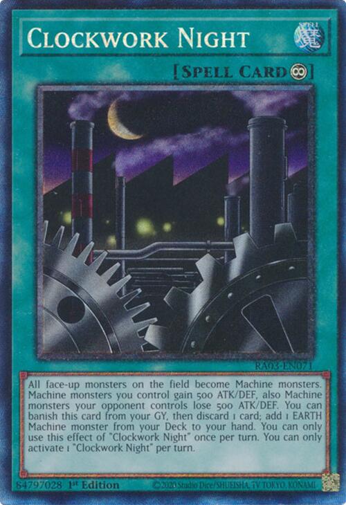 Clockwork Night (CR) [RA03-EN071] Prismatic Collector's Rare | Clutch Gaming