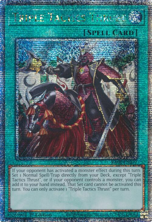 Triple Tactics Thrust (Quarter Century Secret Rare) [RA03-EN072] Quarter Century Secret Rare | Clutch Gaming