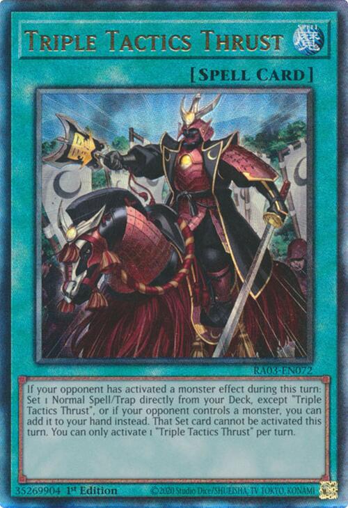 Triple Tactics Thrust (UTR) [RA03-EN072] Prismatic Ultimate Rare | Clutch Gaming