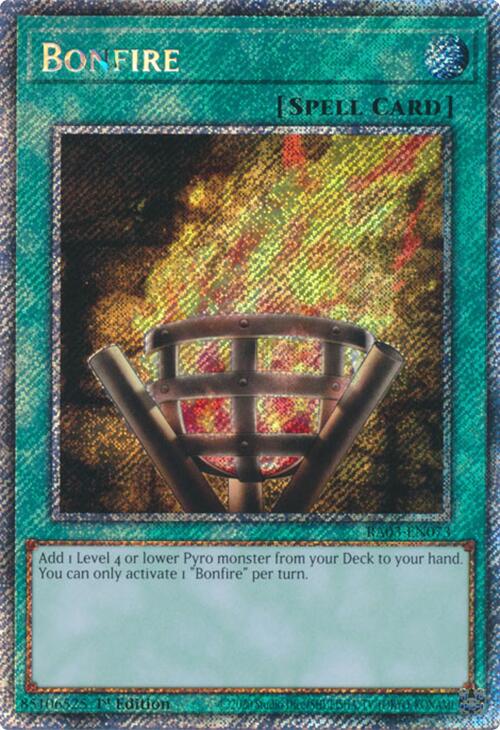 Bonfire (Platinum Secret Rare) [RA03-EN073] Platinum Secret Rare | Clutch Gaming