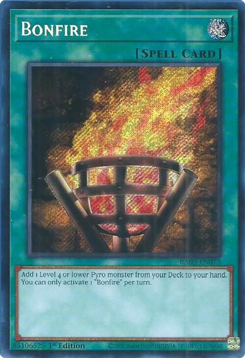 Bonfire (Secret Rare) [RA03-EN073] Secret Rare | Clutch Gaming