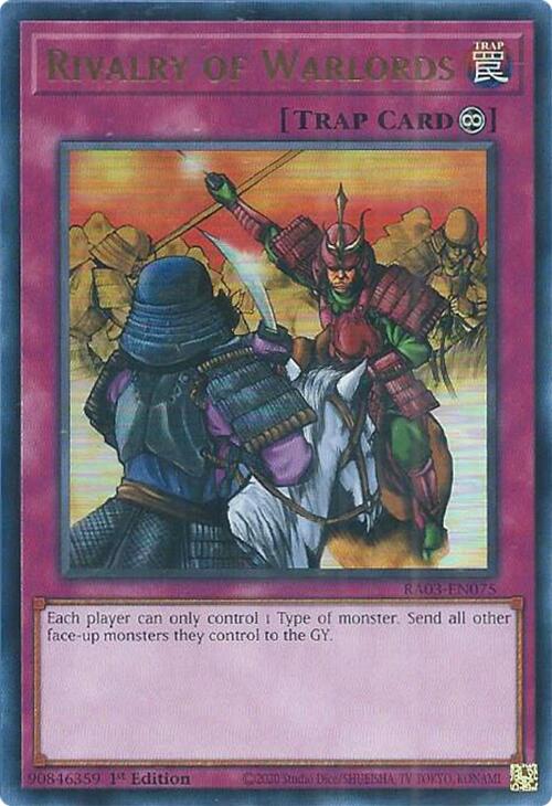 Rivalry of Warlords (UR) [RA03-EN075] Ultra Rare | Clutch Gaming