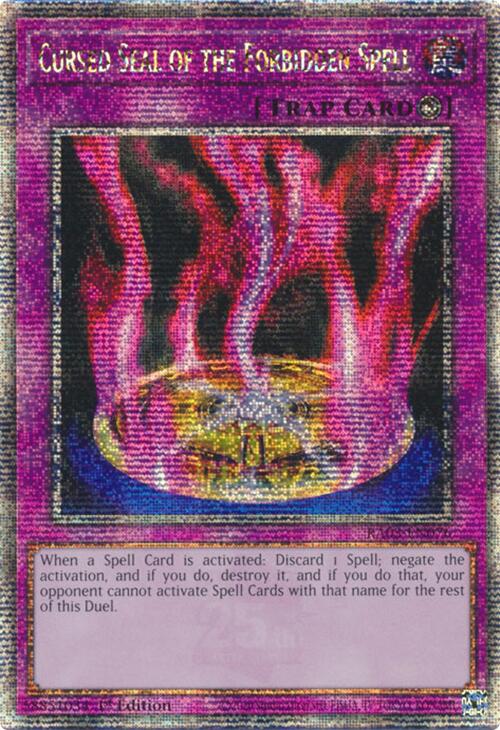 Cursed Seal of the Forbidden Spell (Quarter Century Secret Rare) [RA03-EN076] Quarter Century Secret Rare | Clutch Gaming