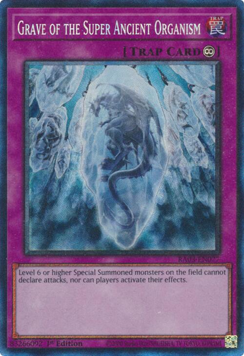 Grave of the Super Ancient Organism (CR) [RA03-EN077] Prismatic Collector's Rare | Clutch Gaming