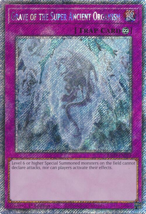 Grave of the Super Ancient Organism (Platinum Secret Rare) [RA03-EN077] Platinum Secret Rare | Clutch Gaming