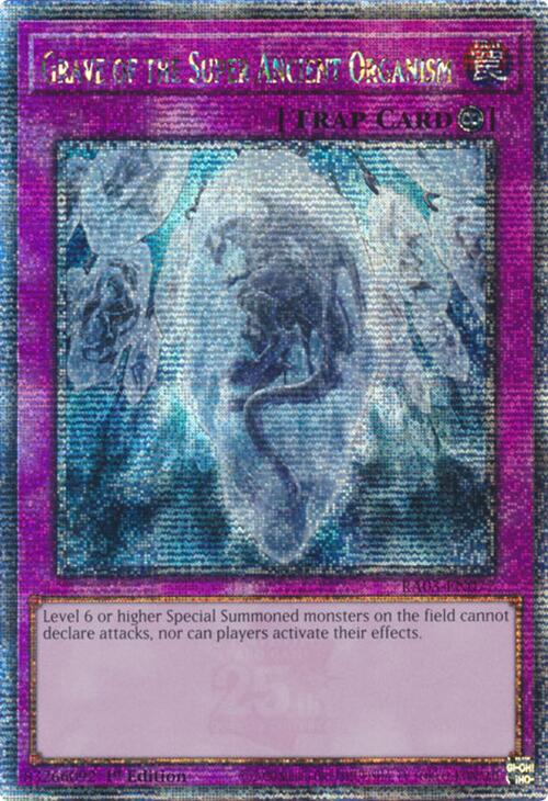 Grave of the Super Ancient Organism (Quarter Century Secret Rare) [RA03-EN077] Quarter Century Secret Rare | Clutch Gaming