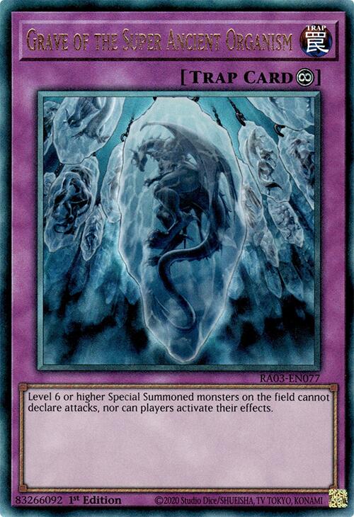 Grave of the Super Ancient Organism (UTR) [RA03-EN077] Prismatic Ultimate Rare | Clutch Gaming