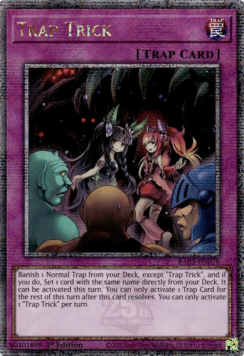 Trap Trick (Quarter Century Secret Rare) [RA03-EN078] Quarter Century Secret Rare | Clutch Gaming