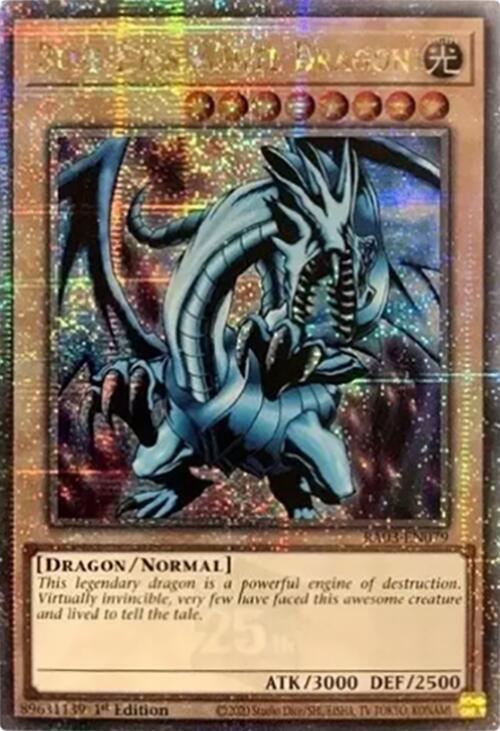 Blue-Eyes White Dragon (Quarter Century Secret Rare) [RA03-EN079] Quarter Century Secret Rare | Clutch Gaming