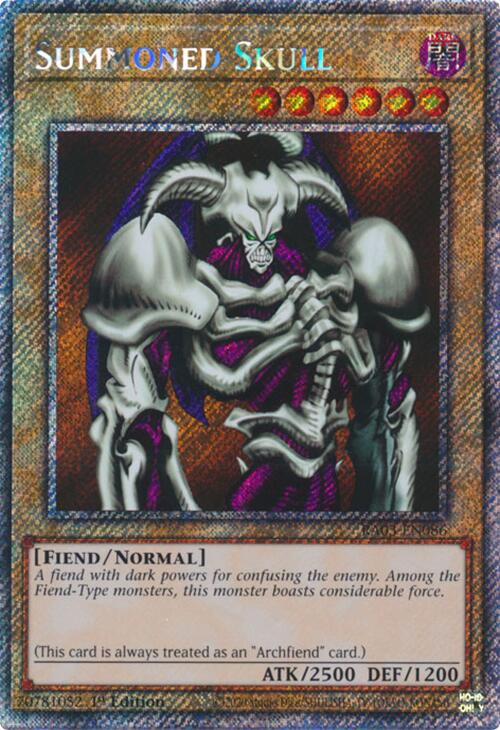 Summoned Skull (Platinum Secret Rare) [RA03-EN086] Platinum Secret Rare | Clutch Gaming