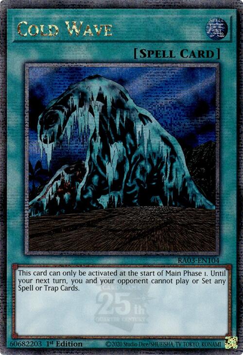 Cold Wave (Quarter Century Secret Rare) [RA03-EN104] Quarter Century Secret Rare | Clutch Gaming