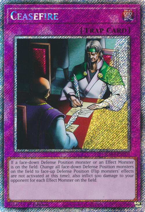 Ceasefire (Platinum Secret Rare) [RA03-EN105] Platinum Secret Rare | Clutch Gaming