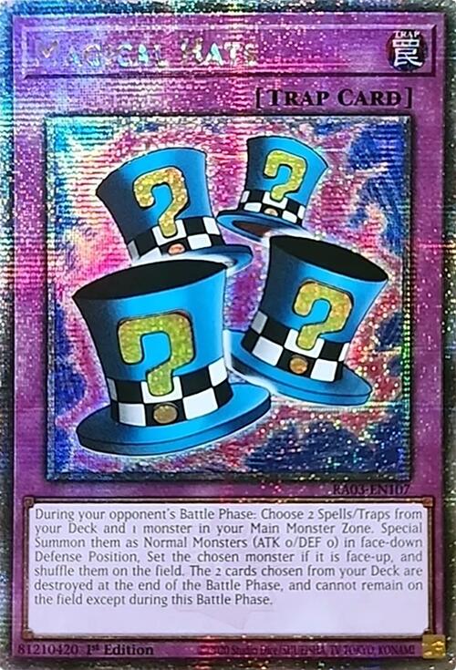 Magical Hats (Quarter Century Secret Rare) [RA03-EN107] Quarter Century Secret Rare | Clutch Gaming