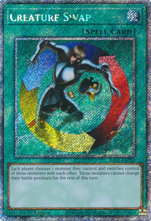 Creature Swap (Platinum Secret Rare) [RA03-EN120] Platinum Secret Rare | Clutch Gaming